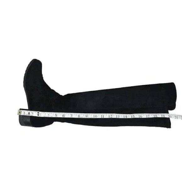 Stuart Weitzman Reserve Over the Knee Suede Boots Black Suede Size 5.5 - Picture 12 of 13